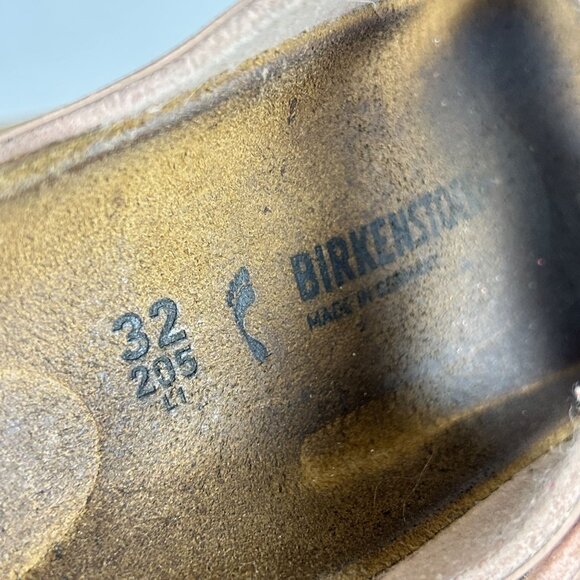 Birkenstock Arizona Two Strap Rose Gold Patent Leather Sandals Kids Size 1 - Picture 7 of 9